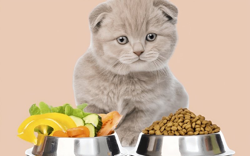 Tập cho mèo ăn hạt khô cần sự kiên nhẫn và chuyển đổi dần dần