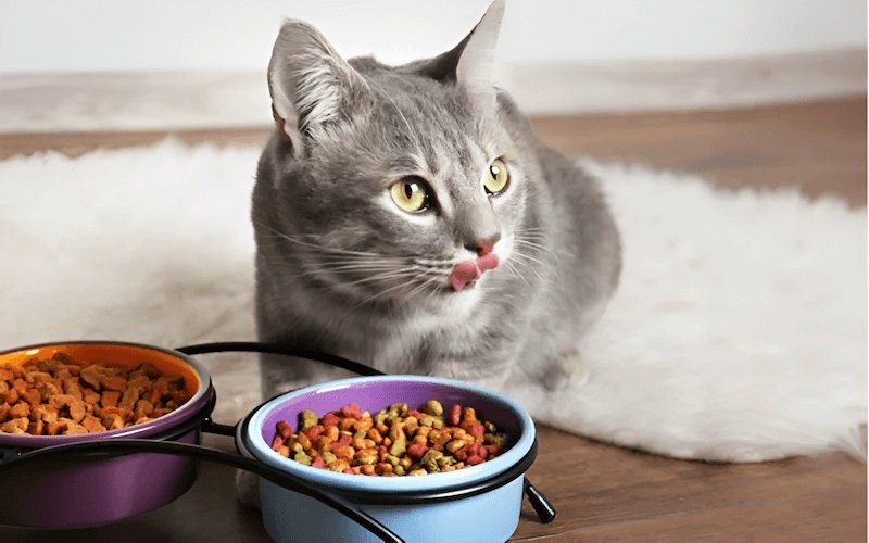 Cho mèo ăn nhiều bữa nhỏ trong ngày thay vì một bữa lớn.